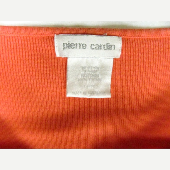 Pierre Cardin Women's Pullover Shirt Size L Orange - Picture 3 of 4